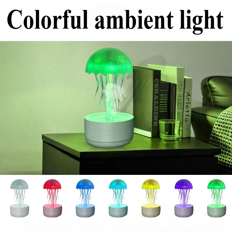 Jellyfish Humidifier Colorful Night Light Home Bedroom Office Air Humidifier