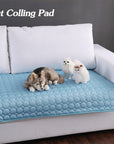 Pet Dog Cat Ice Silk Cold Nest Pad For Cooling In Summer.