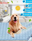 Pet Dog Cat Ice Silk Cold Nest Pad For Cooling In Summer.