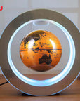 Round LED World Map Floating Globe Magnetic