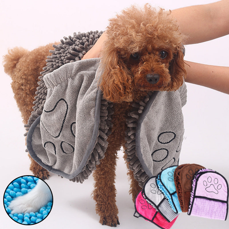 Dogs Cats Towels Super Absorbent Dog Bathrobe Microfiber Pet Products