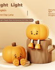 Pumpkin Night Light Cute Soft Silicone Lamp Touch