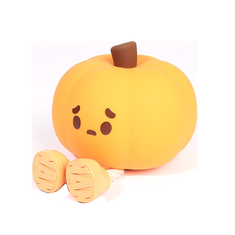 Pumpkin Night Light Cute Soft Silicone Lamp Touch