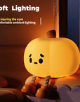 Pumpkin Night Light Cute Soft Silicone Lamp Touch