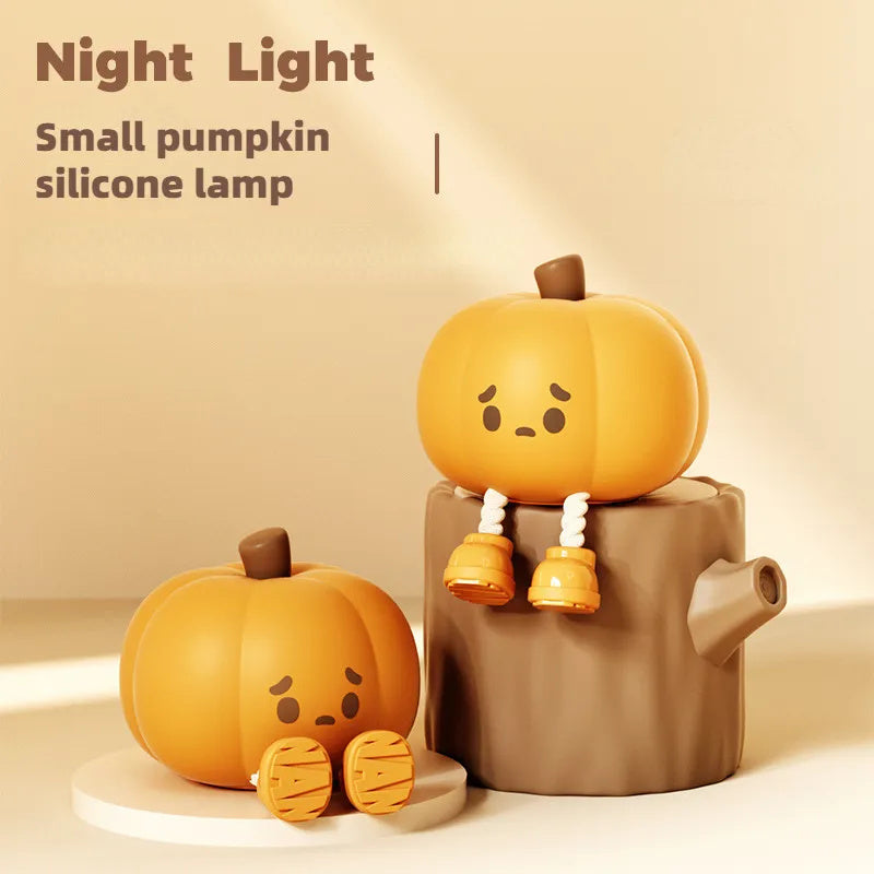 Pumpkin Night Light Cute Soft Silicone Lamp Touch